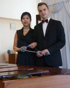 Die Duo Partner-Kaori Kamada und Vesselin Trayanov