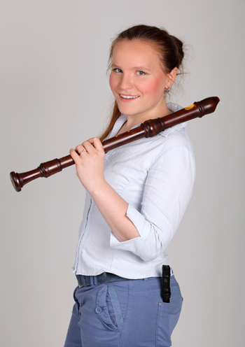 Flötenunterricht Anne